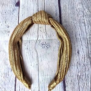 Gold Braided Knot Headband